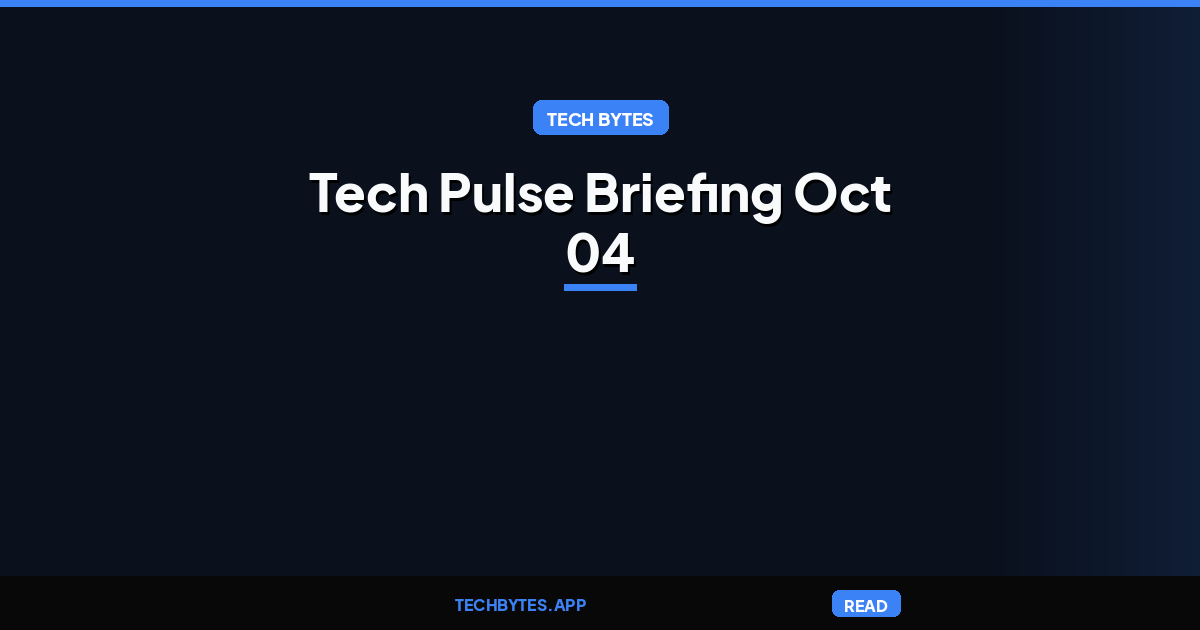 Today's Tech Pulse