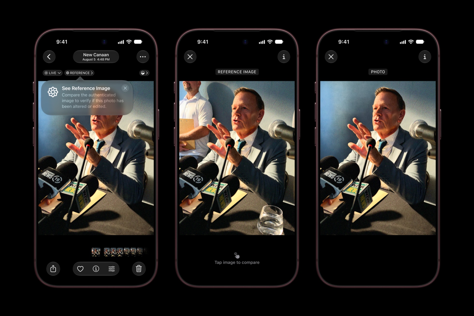 Apple Reference Image feature in the Photos app