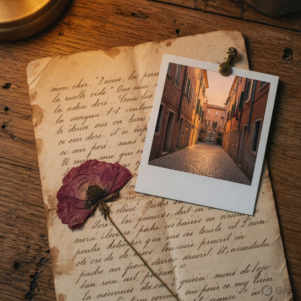 Letter + Polaroid still life Nano Banana example