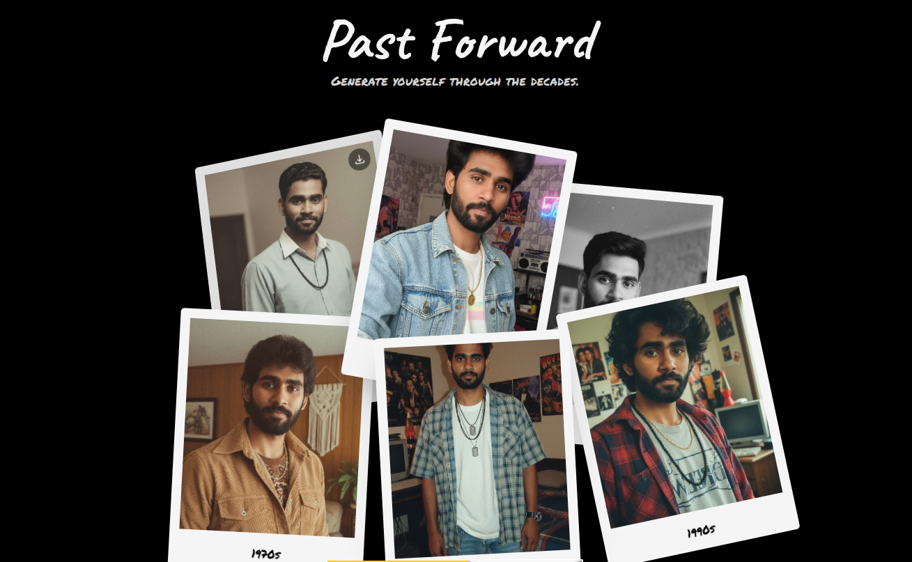 Past Forward AI Photo Generator Examples