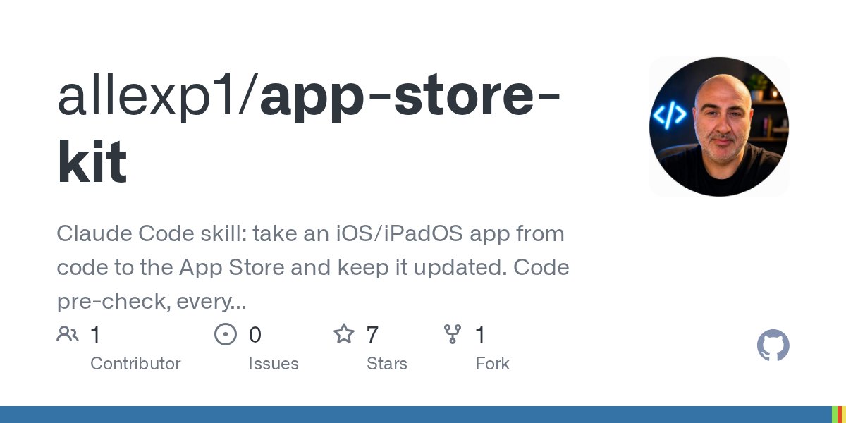 A Claude Code skill that takes an iOS app from code to the App Store