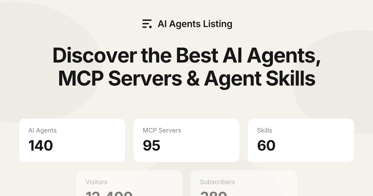 A directory of AI agents, MCP servers and agent skills, cross-linked