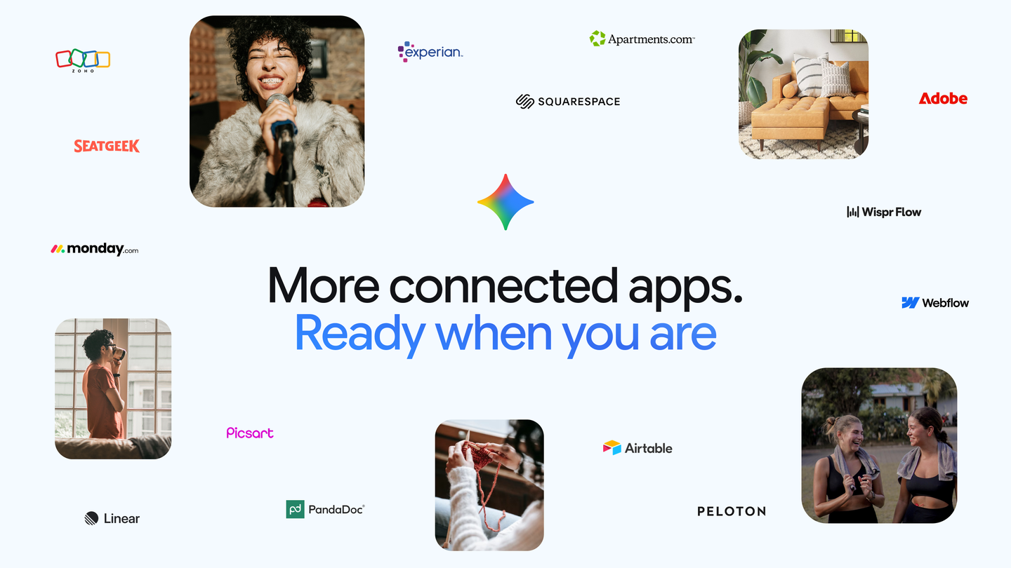 A new wave of Connected Apps is rolling out to Gemini