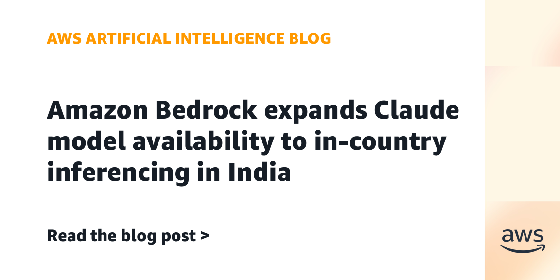 Amazon Bedrock expands Claude model availability to in-country inferencing