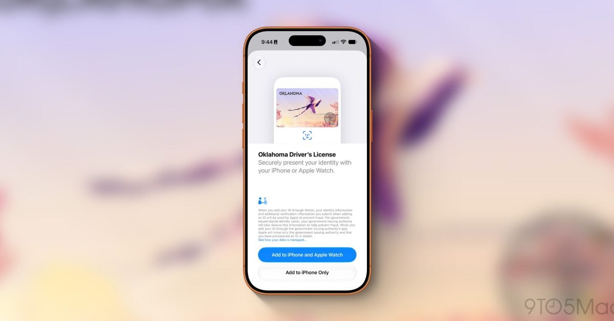 Apple Wallet driver’s license support launches in Oklahoma