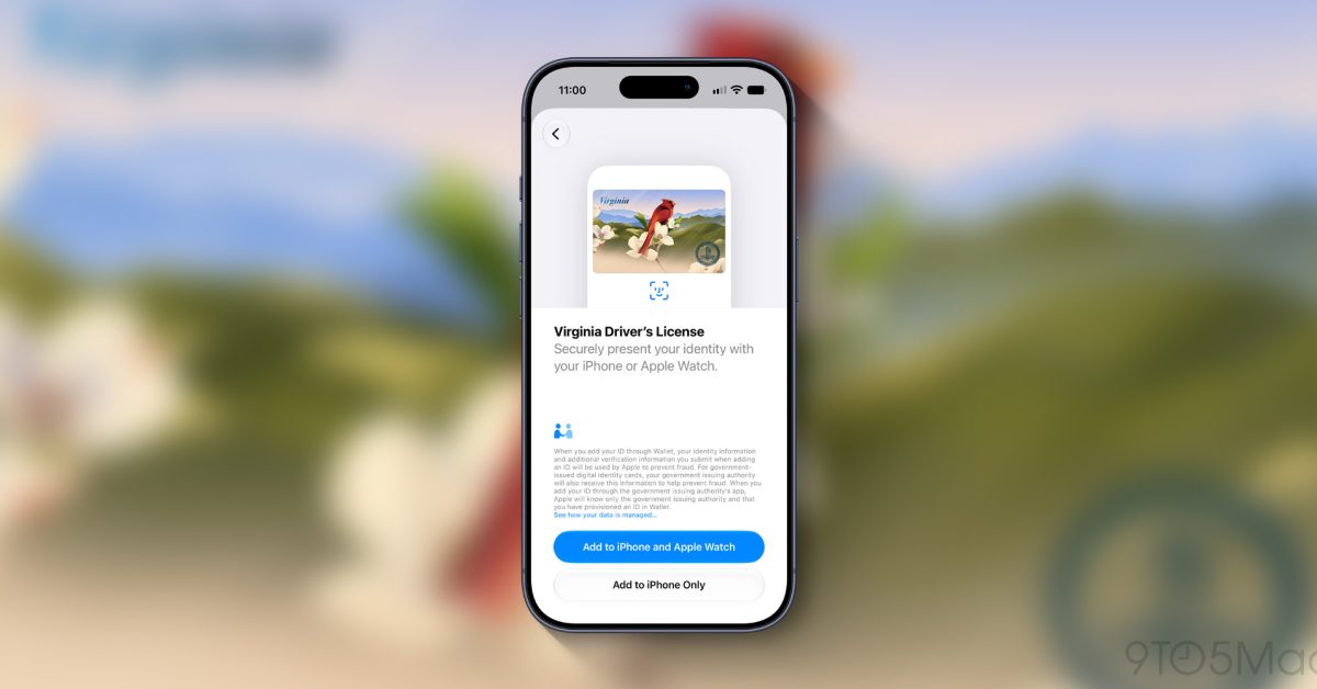 Apple Wallet driver’s license support launches in Virginia
