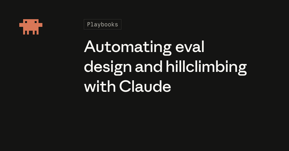Automating evals with Claude Code native skill