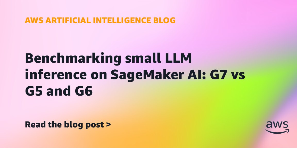 Benchmarking small LLM inference on SageMaker AI: G7 vs G5 and G6