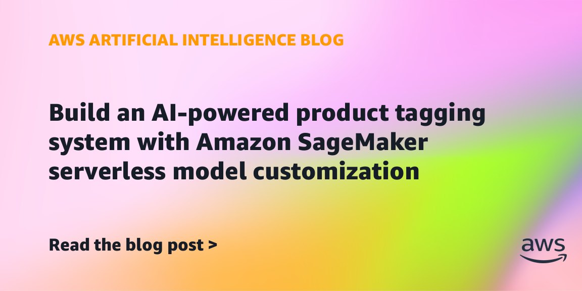 Build an AI-powered product tagging system with Amazon SageMaker