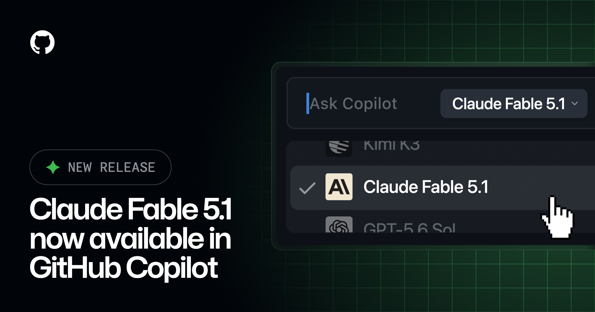 Claude Fable 5.1 is generally available in GitHub Copilot