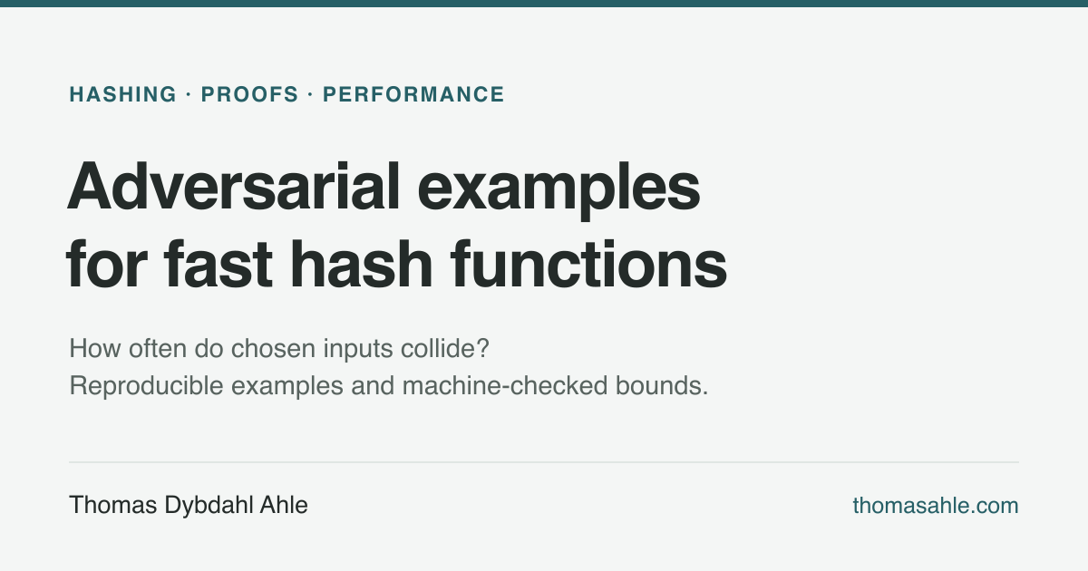 Claude Found Seed-indpendent collisions in most popular hash functions
