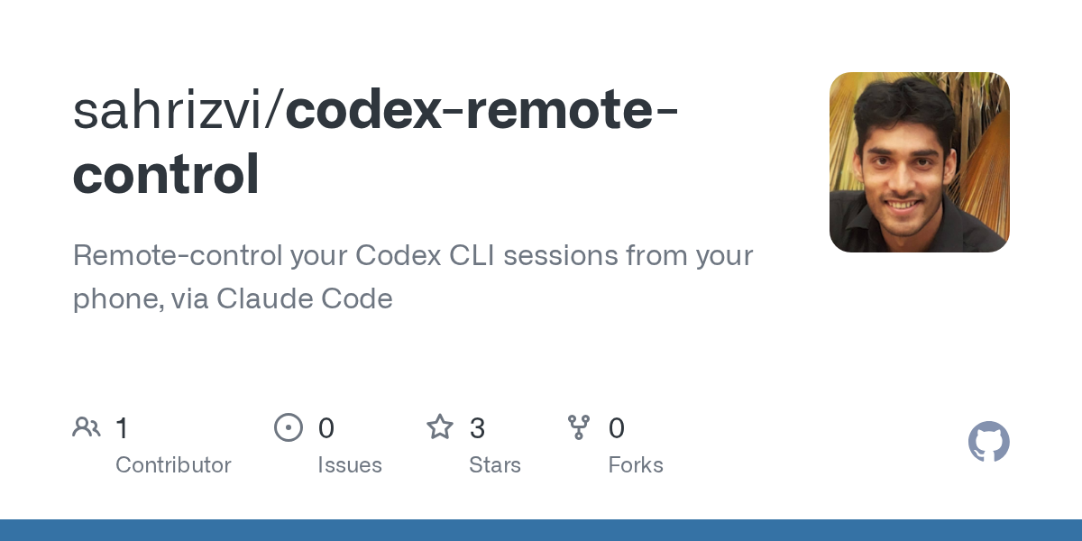 codex-remote-control – Use Claude's Remote Control with Codex Sessions
