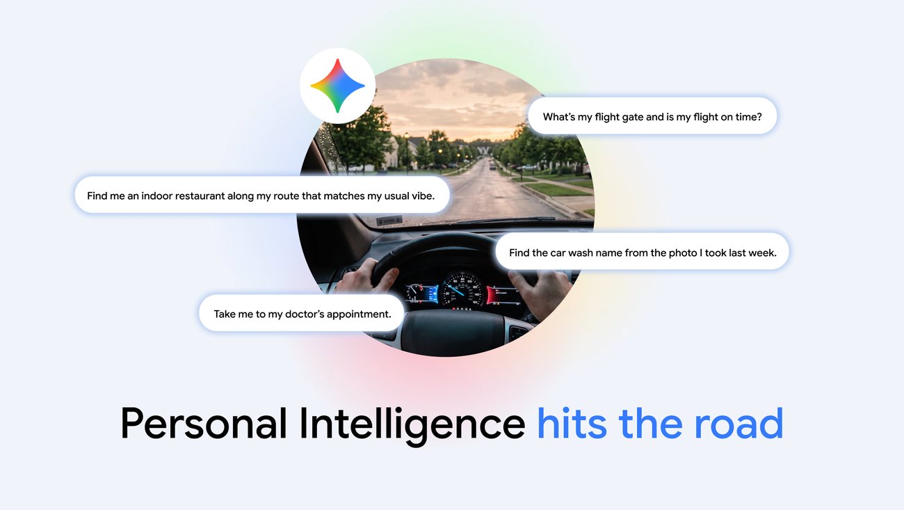 Get hands-free personalized help on the road with Gemini