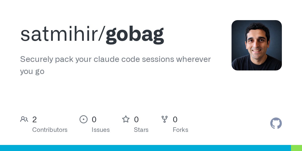 Gobag: Semantic session archival for Claude Code
