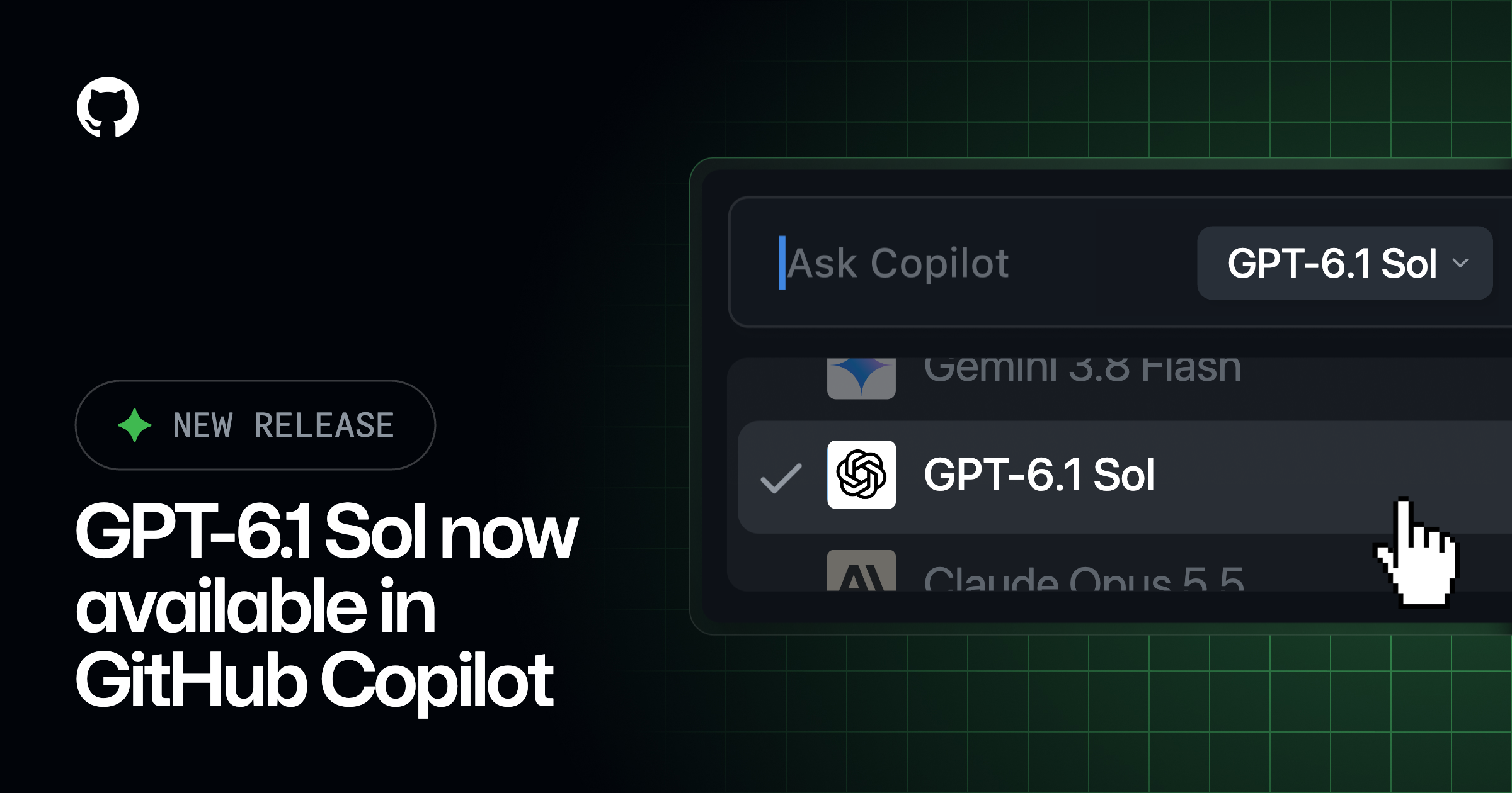 GPT-6.1 Sol in GitHub Copilot: GPT-6.1 Sol, the latest model from OpenAI