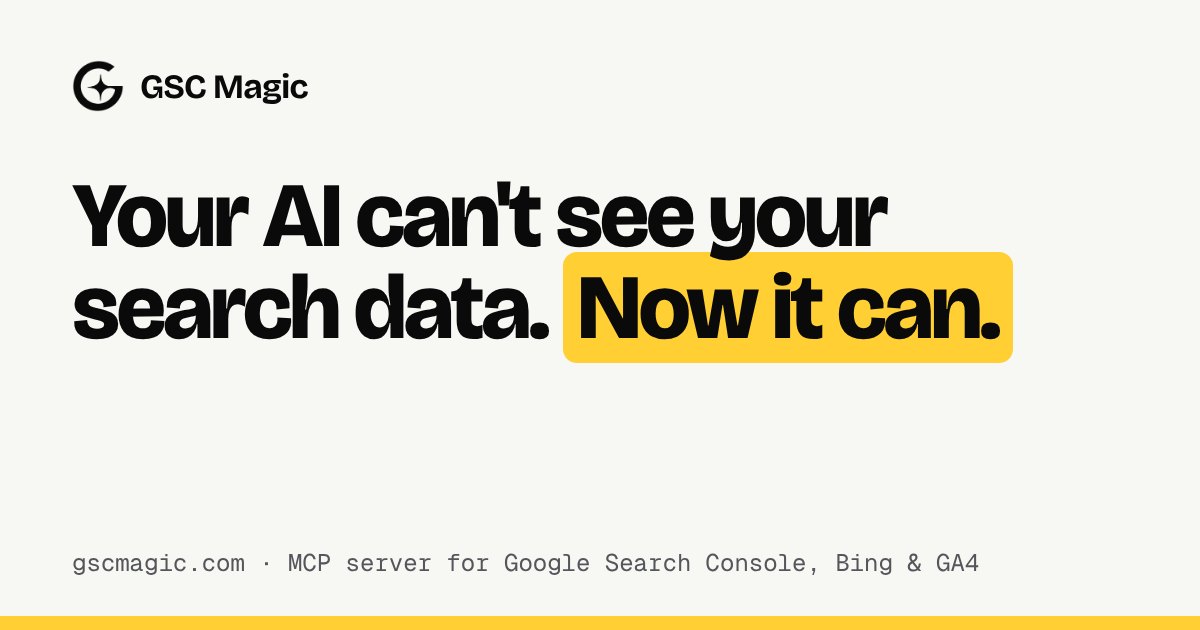 GSC Magic – Ask Claude or ChatGPT about Your Search Console Data