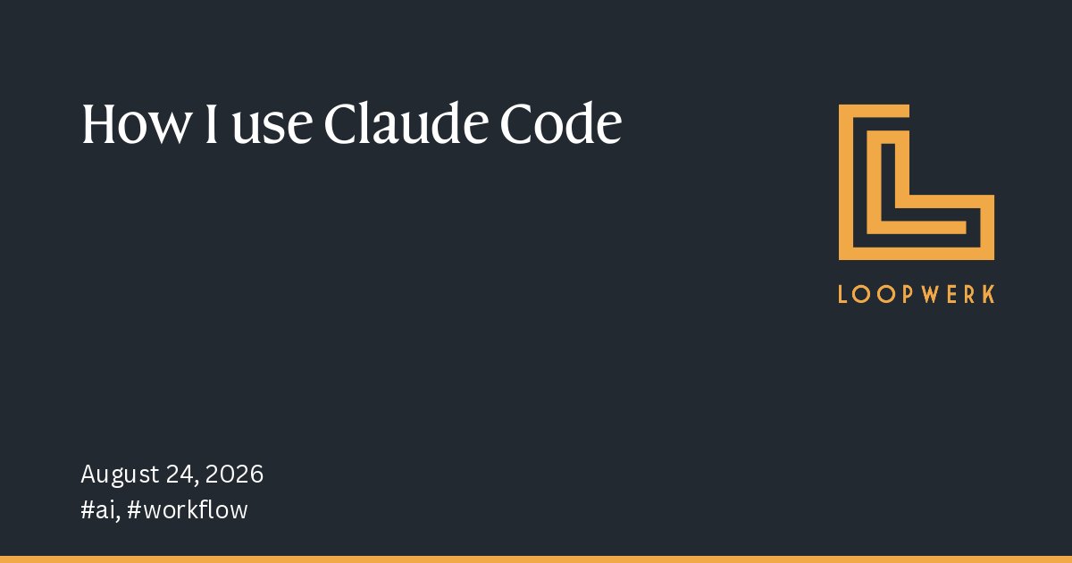 How I Use Claude Code: Points: 1 # Comments: 0