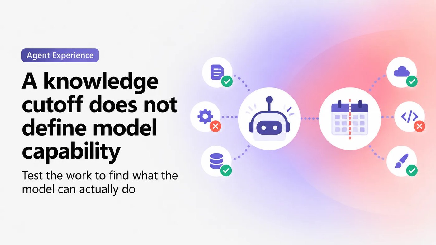 Knowledge cutoff is a poor proxy for model capability