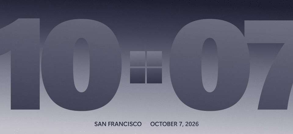 Microsoft announces Windows and Surface event for October 7th