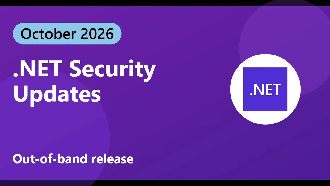 NET October 2026 Out-of-Band Security Updates