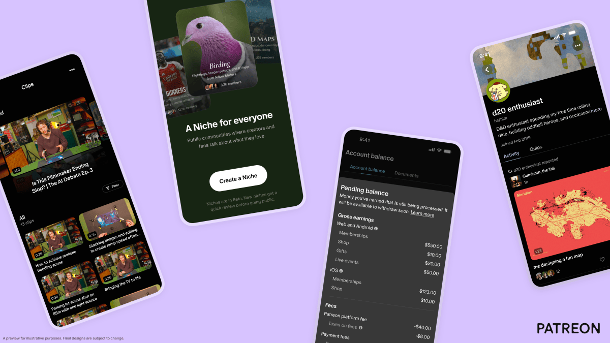 Patreon launches 30 new creator features, including short-form Clips