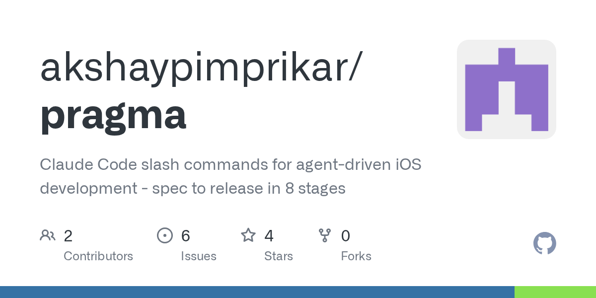 Pragma, a Claude Code pipeline for iOS (94 merged PRs)