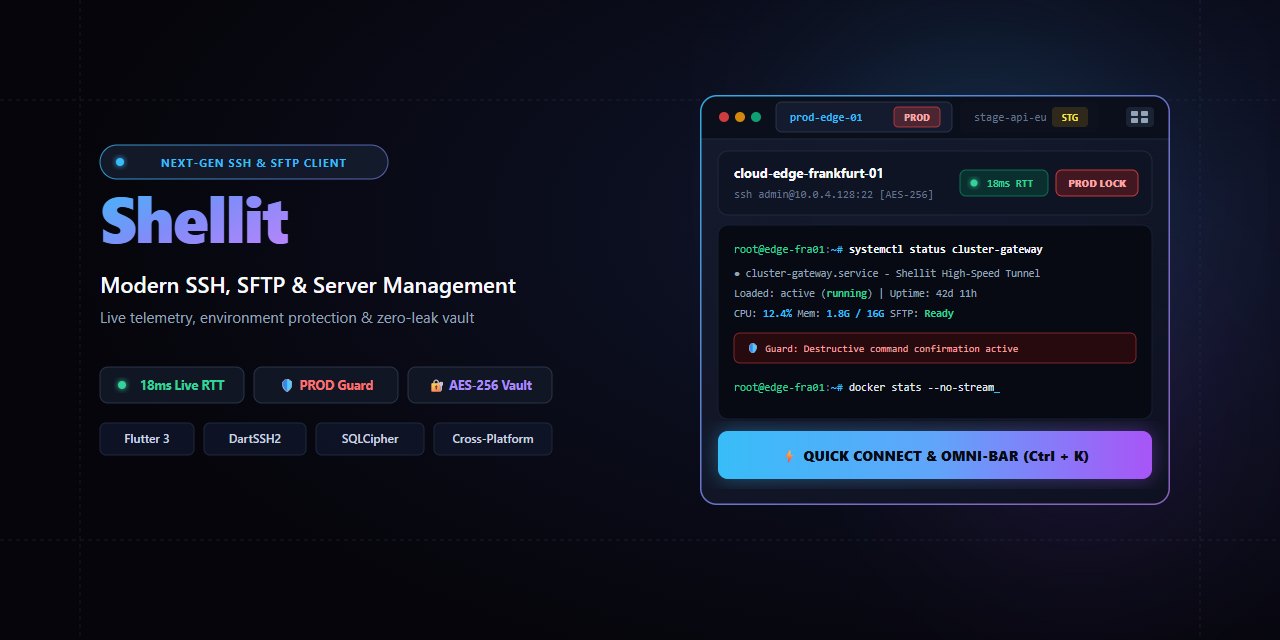 Shellit – Open-source SSH client with self-hosted E2EE sync and MCP