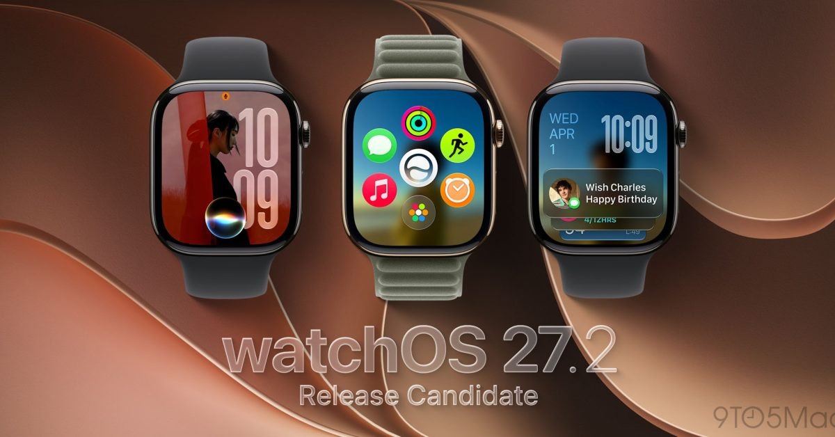 watchOS 27.2 gets new RC ahead of next week’s launch