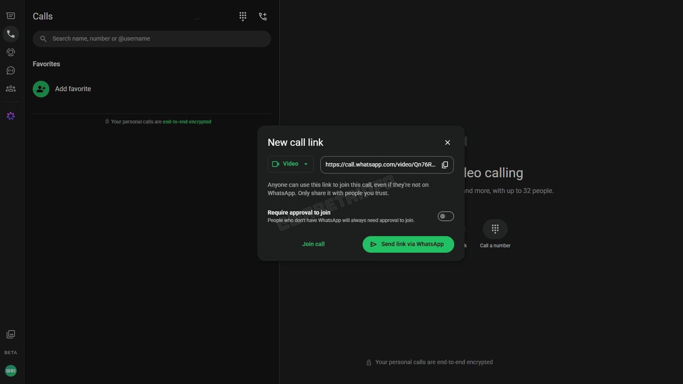 WhatsApp is testing guest calls for people without an account