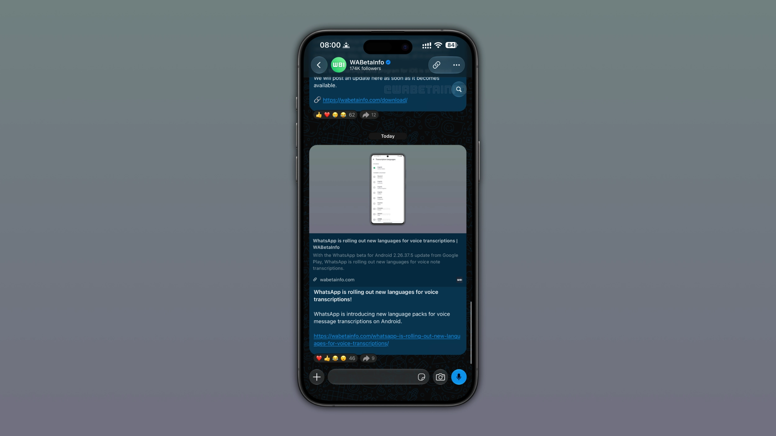 WhatsApp launches a search shortcut for chats and channels