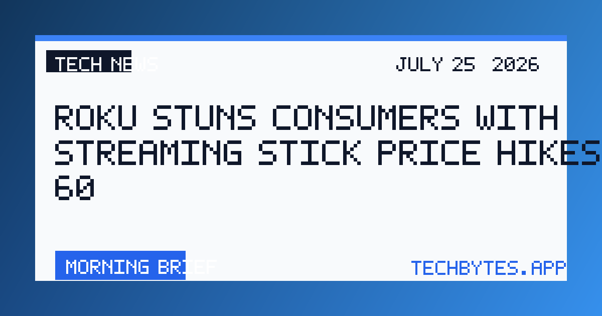 Roku Stuns Consumers with Streaming Stick Price Hikes Up to 60%